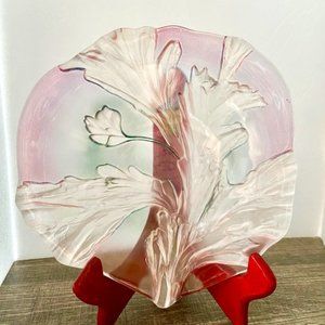 Floral Glass Dish